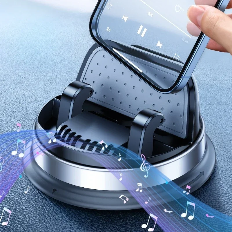 

2024 New design Hot Selling Dashboard Car Phone Holder 360 Rotatable Multifunctional Stand with Amplifier car accessories