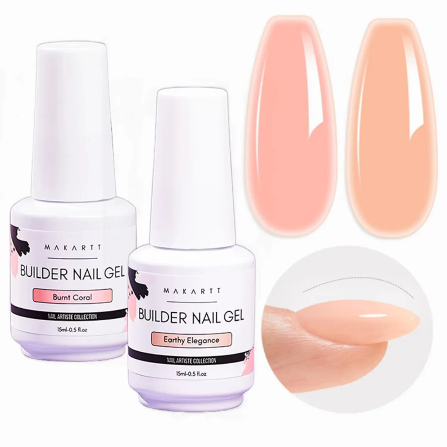 

5 in 1 Builder Base Gel for Nails Nude Clear Pink Nail Extension Strengthener Gel Soak Off Gel Polish Hard Gel Nail Enhancement