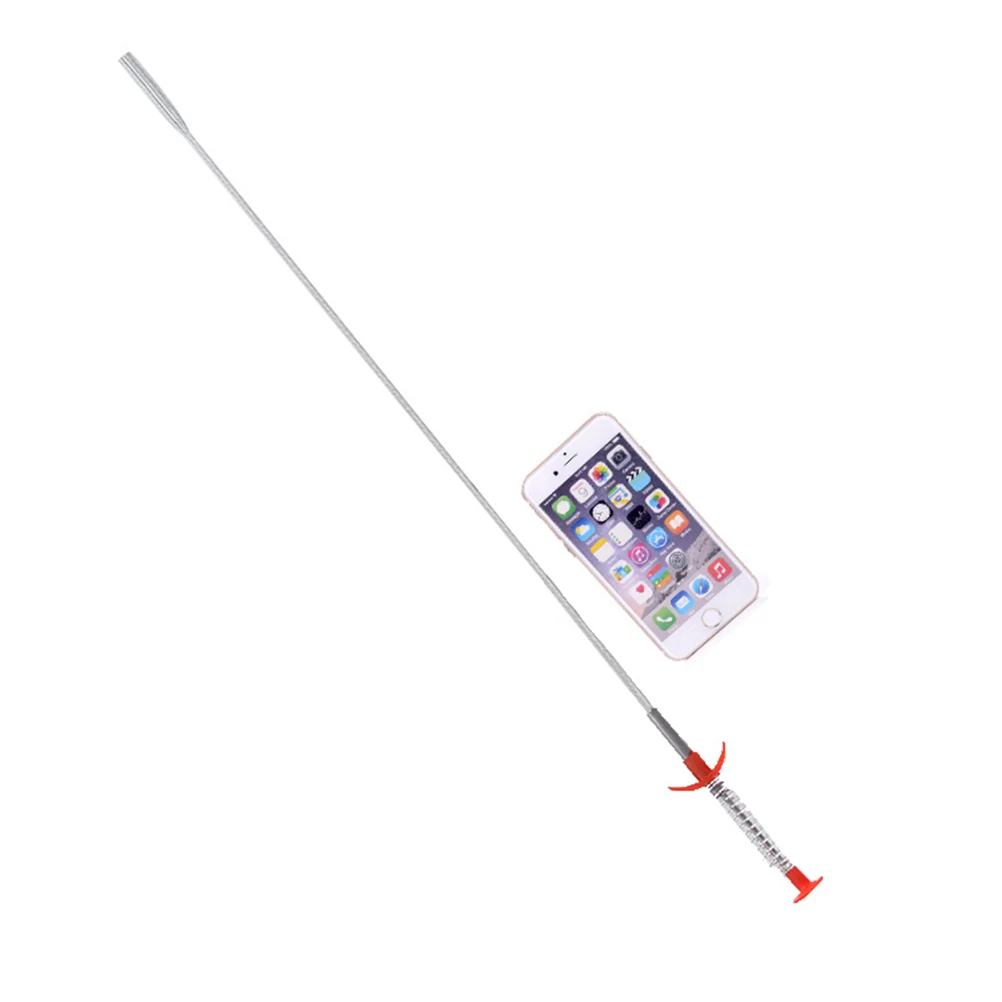 

85cm Pipe Unblocking Tools Drain Cleaning Sticks Clog Remover Sink Plumbing Pipeline Kitchen Bathroom Spring Design Flexible