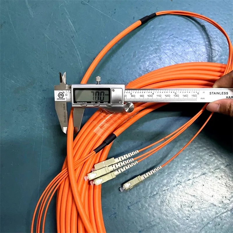 

fiber patchcord indoor 4 cores 50m 100m 150m 80m OM1 62.5/125 bundle jumper LC-LC SC FC ST Multimode optical fibre patch lead 4C