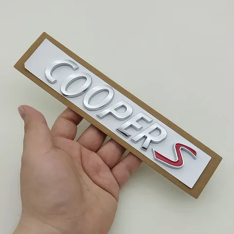 3D ABS Логотип Cooper S, Эмблема, Наклейка Для MINI R55 R56 F56 R50 R52 F55 JCW R53, Наклейка На Багажник Автомобиля