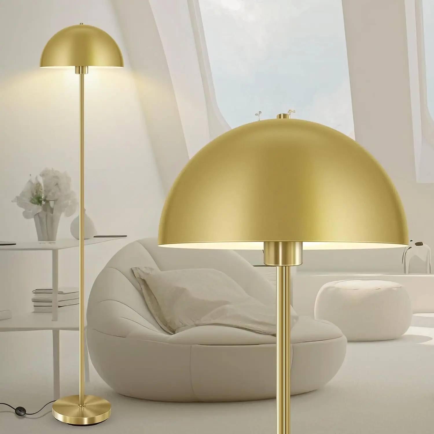 Gold Floor Lamp, 65… - image