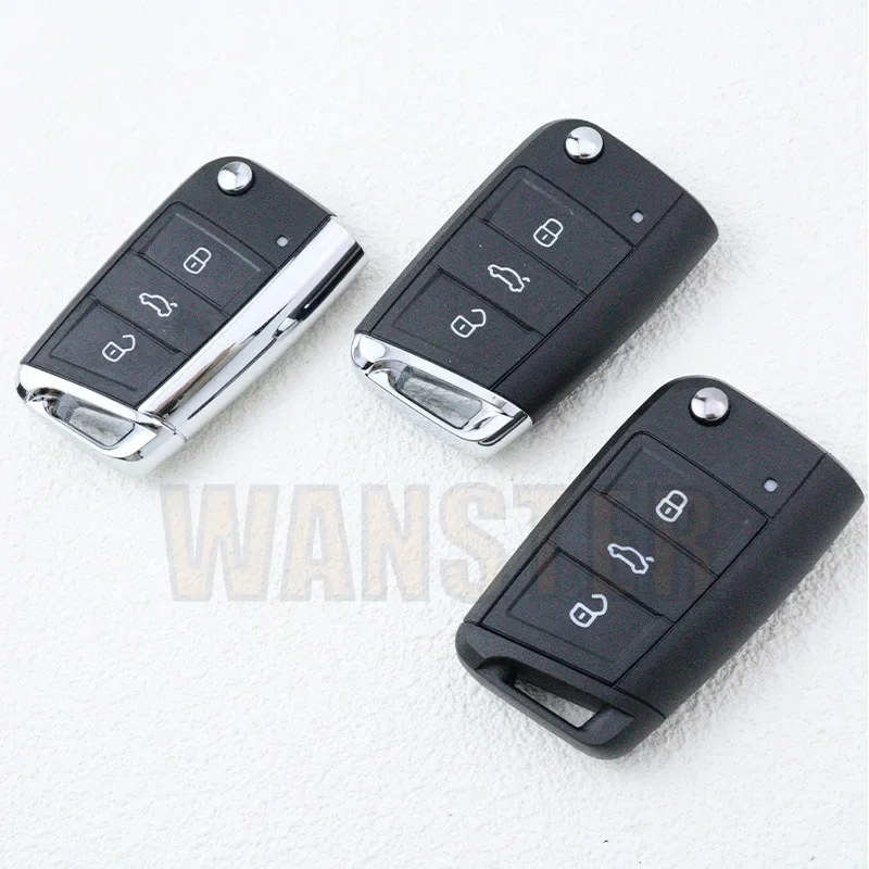 Car Key Fob Case Shell Housing for Volkswagen Tiguan VW Golf 7 4 5 Mk4 6 MK7 Virtus for Skoda Octavia A7 Seat Leon Ibiza Altea