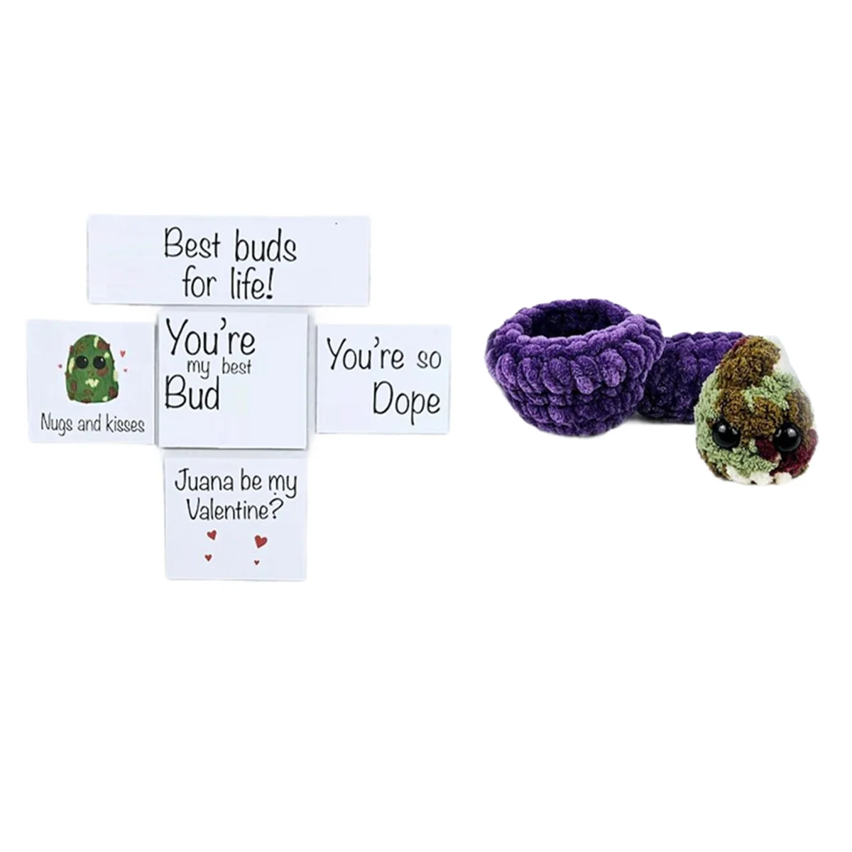 

Adopt A Weed Nugget Plushie, Adopt A Weed Nugget Plush с чашей и поощрительными карточками, плюшевые игрушки ручной работы, A