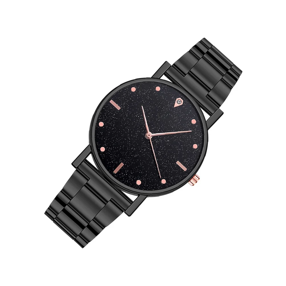

1Pcs Stainless Steel Women Watch Fashion Elegant Wristwatch Casual Stylish Female Watch for Work Daily Life