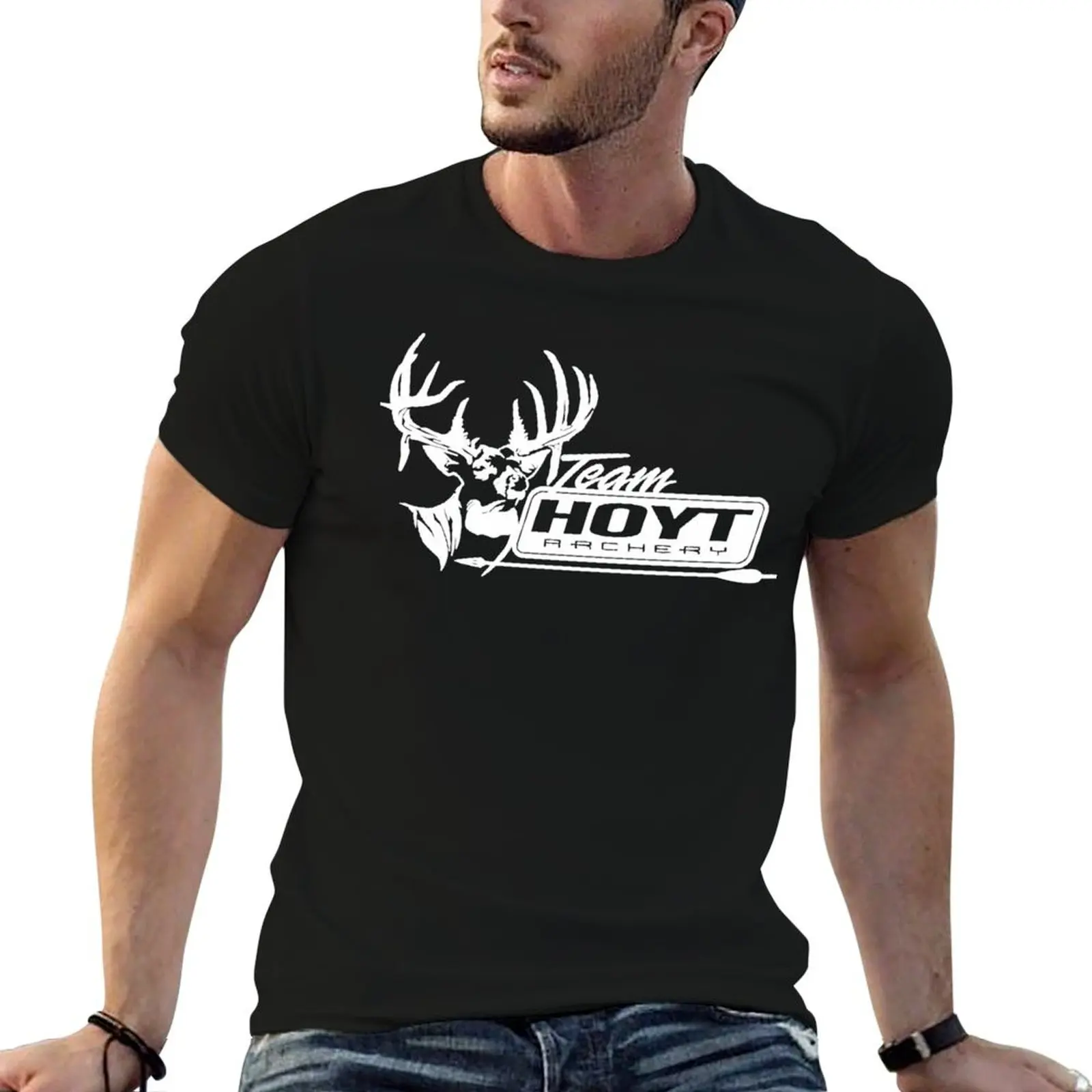 HOYT ARCHERY LOGO CROSSBOW ARROW BOW T-Shirt vintage anime shirt summer clothes black t-shirts for men