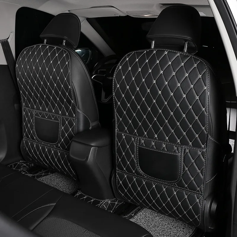 Universal PU Leder Auto Anti-Kick Matte Kinder Sitz Zurück Schutz Abdeckung Auto Innen Anti-Schmutzig Pad Auto zubehör – Detail 8