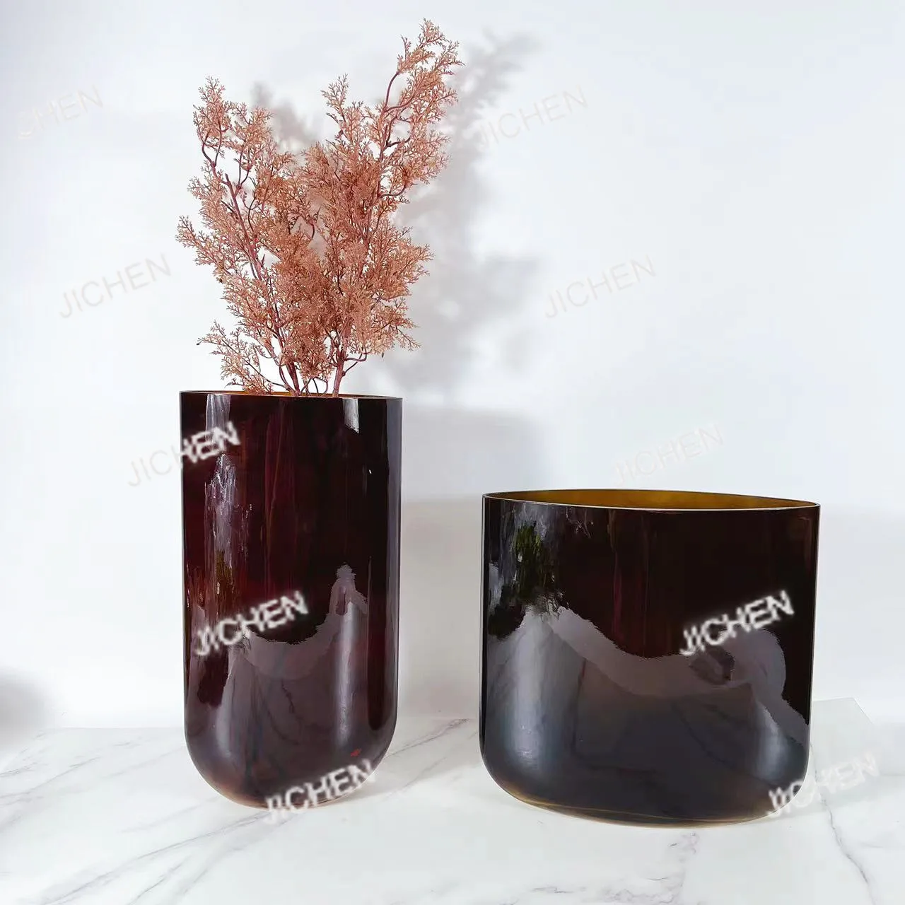 

nNeu flat vase model house flower ware dining table jewelry floral parts