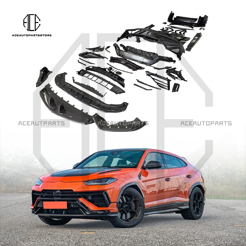 body kit for Lamborghini URUS dry carbon fiber front bumper hood rear diffuser rear spoiler body trim auto accessories upgrade p