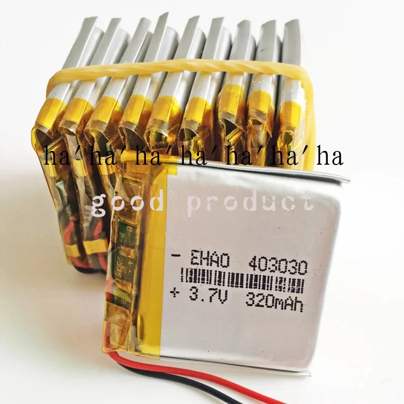 

10 x 3.7V 320mAh Lipo Polymer Battery Li Cells For GPS MP3 DVD PSP Camera 403030