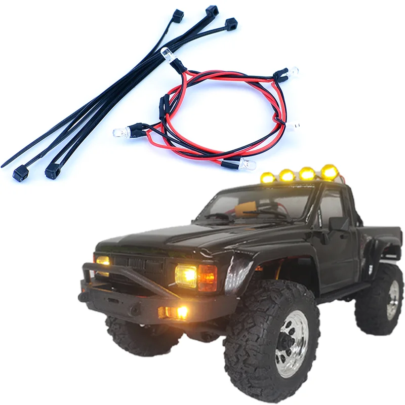 HPI Venture 18 LED 3V Warm Color Roof Lights for 1/18 1985 Hilux SR5 RC Remote Control Model Car Upgrade Accessories