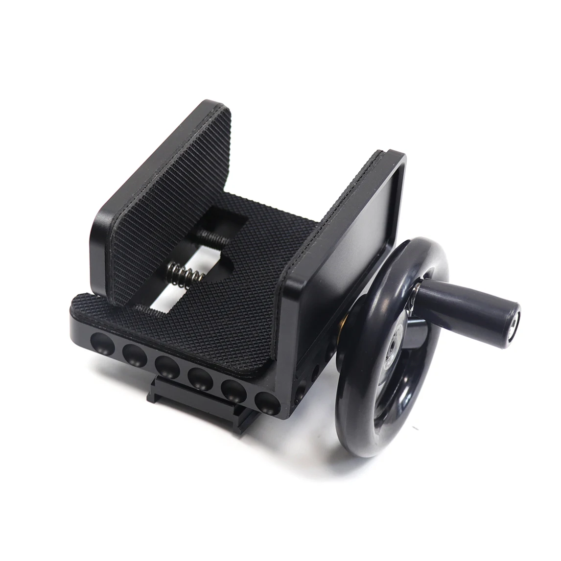 

Rifle Clamp Saddle Aluminum Tripod Mount Adapter Ball Head Universal Hand Wheel Quick Precision Shooting Rest for Outdoors