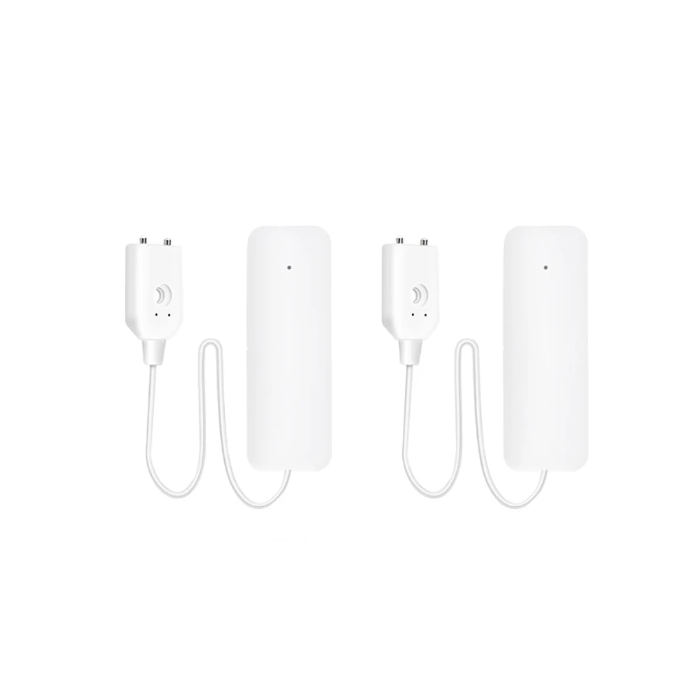 2pcs ​Tuya Zigbee Water Leak Sensor Detector Home Leaking Work With Zigbee Gateway Support Smart Life APP Remote Control