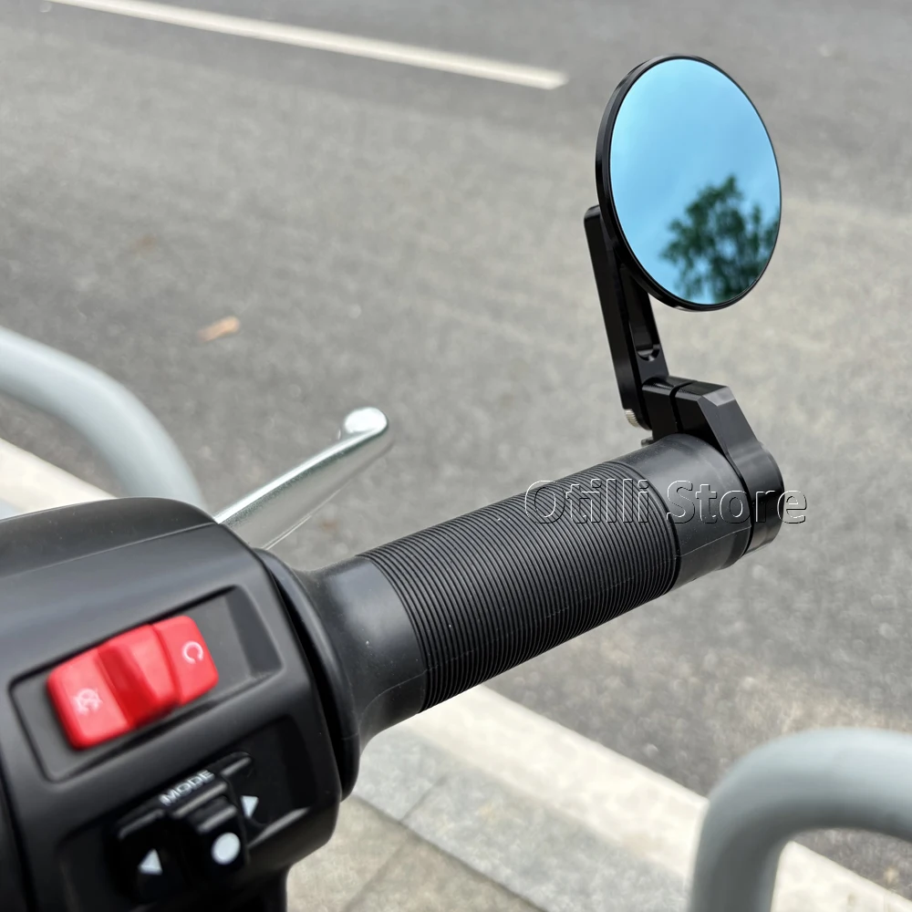 Motorcycle Rearview Round Handlebar Bar End Rear View Side Mirrors For VESPA Sprint150 Sprint Primavera 150 GTV GTS 300