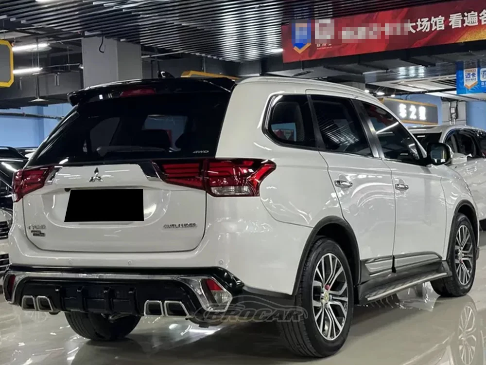 For Mitsubishi Outlander Roof Spoiler 2013 -2020 High Quality ABS Plastic Carbon Fiber look Rear Spoiler Trunk Boot Wing Spoiler