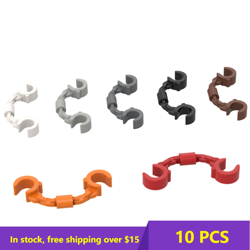 

10PCS Bricks Compatible Assembles Particles 61482 Handcuffs Building Blocks Parts DIY Educational Creatives gift Toys