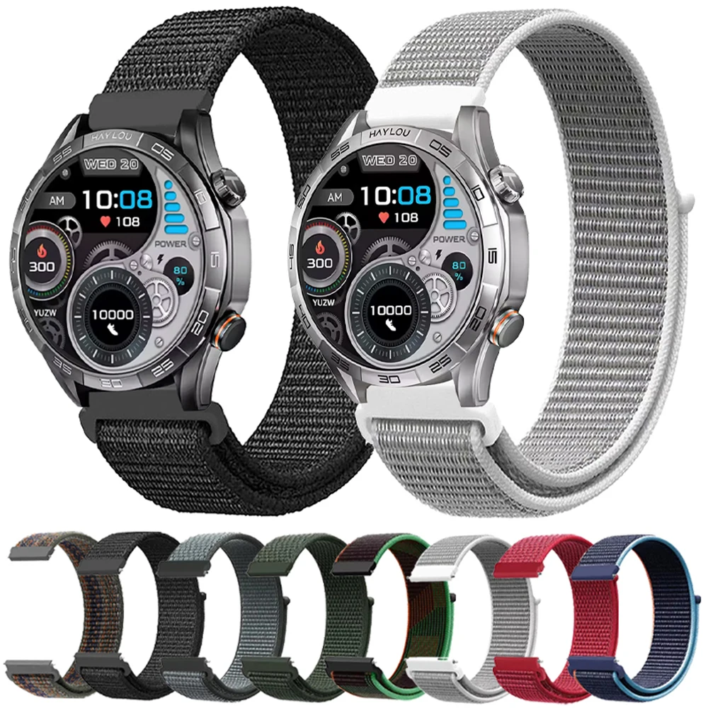 Band For Xiaomi Haylou RS4 Plus/RS4/LS02 Sport Nylon 20 22mm Watch Strap For Haylou RT LS05S/Solar 5/S6/GST/RS5 Braided Bracelet