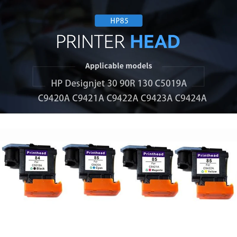 HP85 Printhead HP84 Printer Head For HP Designjet 30 90R 130 C5019A C9420A C9421A C9422A C9423A C9424A Remanufactured Print Head