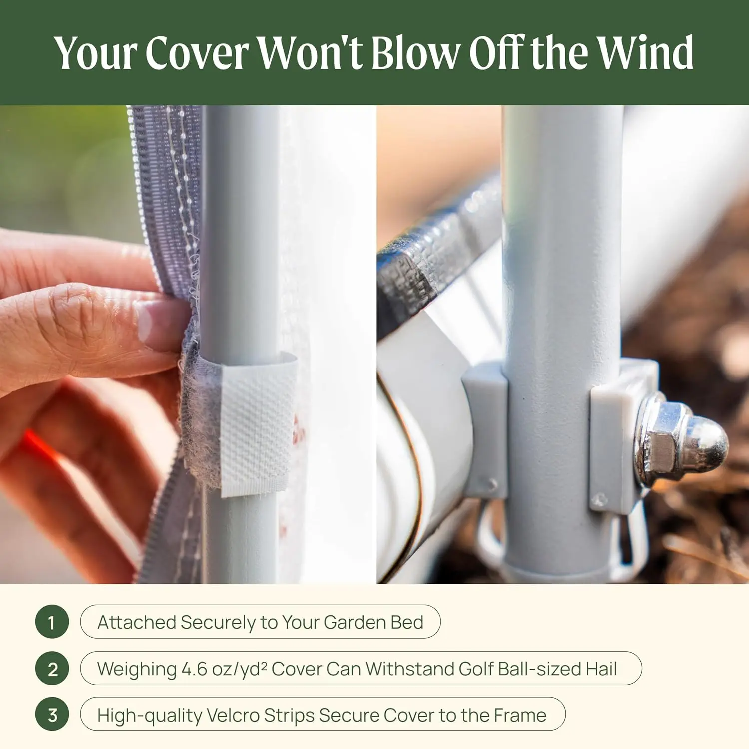 Cover System for 3.5' Round Garden Bed