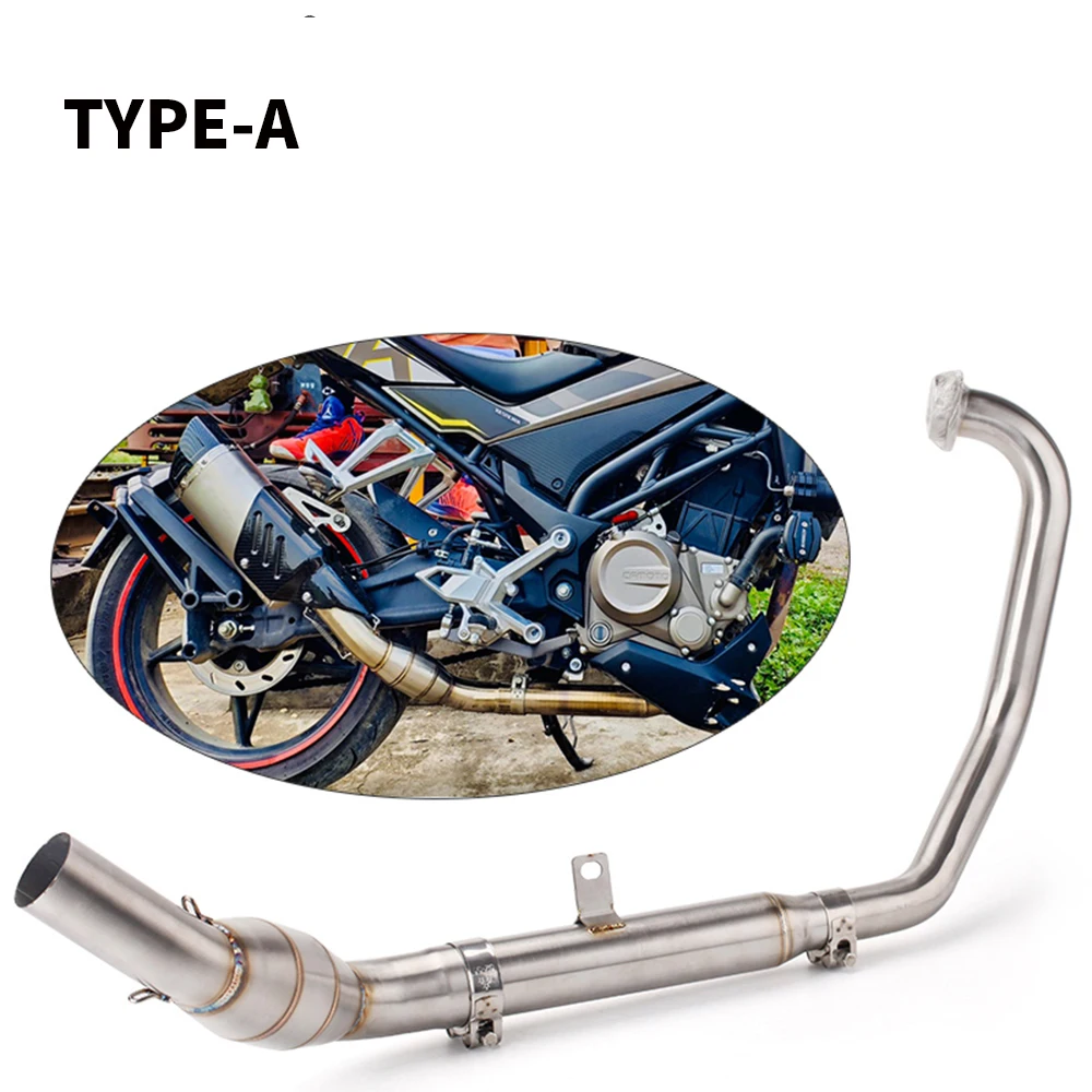 High Performance Motorcycle Full System Exhaust Leak Modify 51mm Muffler For CFmoto NK250SH NK250 NK250SR NK300 NK300SR