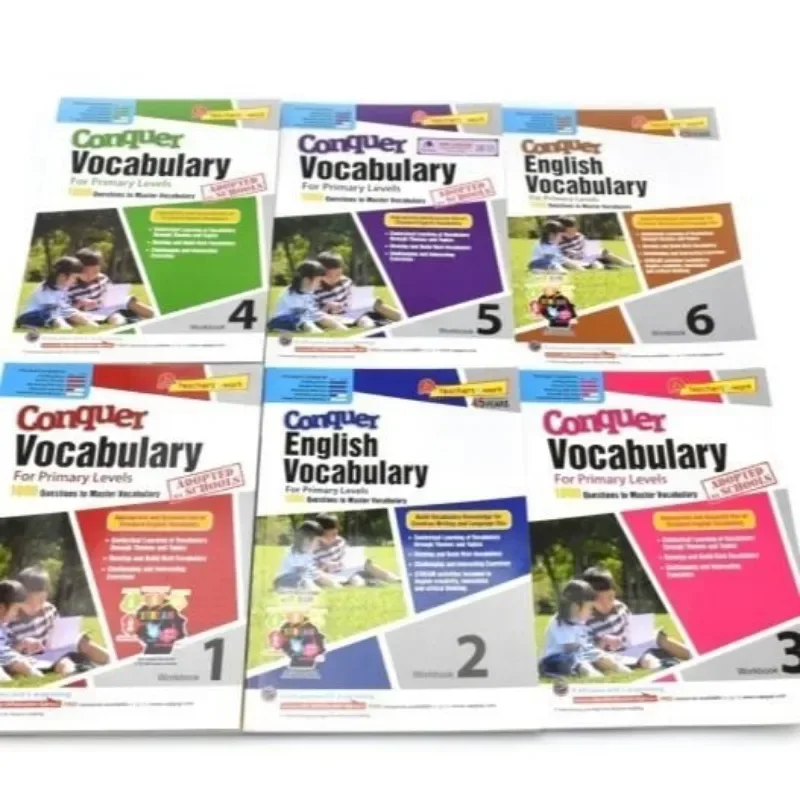 2023 New Arrival SAP Conquer Vocabulary for Grade 1-3 7-12Age Children's Education Books English Teaching Material Guide Books