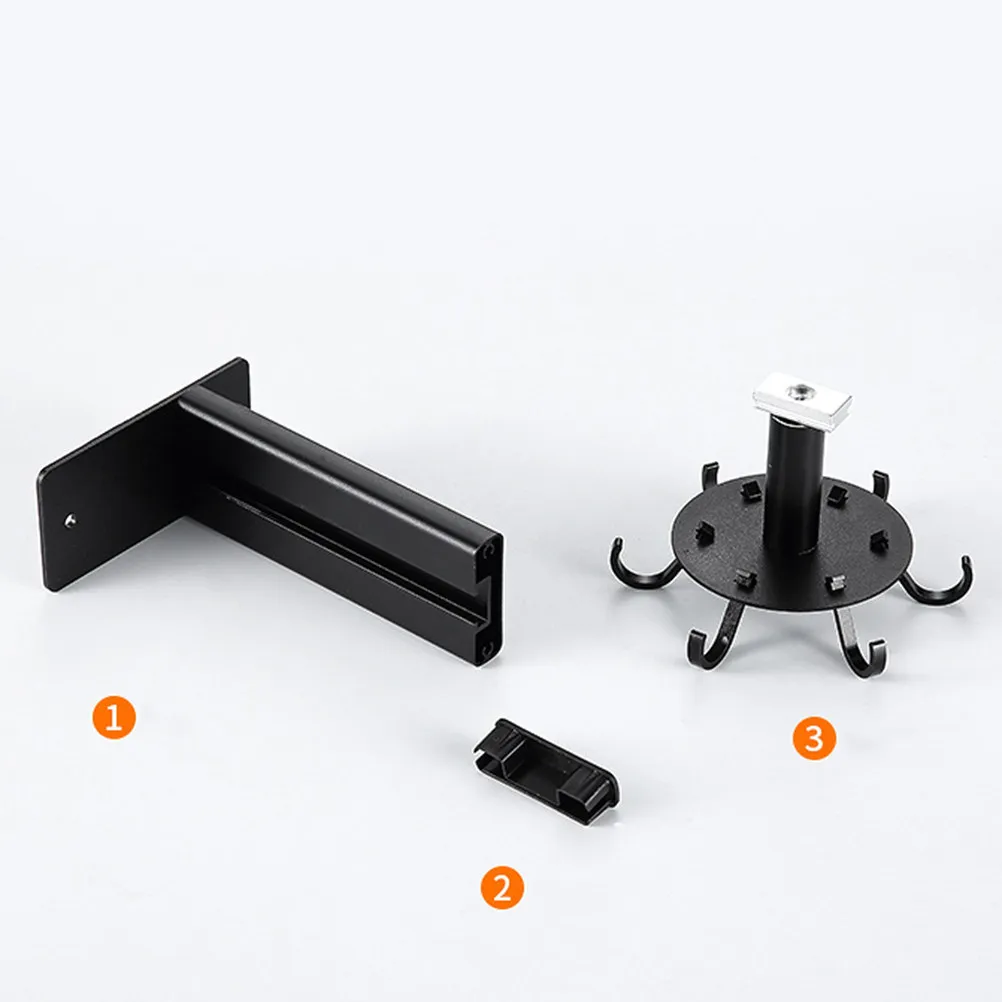 1Pcs Premium Space Aluminum Wall Hanging Hooks Kitchen Storage Rack 6 Hook Punch Free Easy Install Multifunctional Household