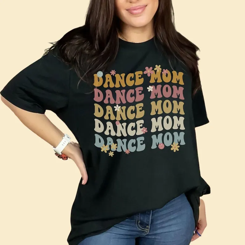 Dance Mom Shirt Groovy Dance T-shirt Comfort Colors Tee for the Chic Dance Short Sleeve Top Tees O Neck 100% cctton Streetwear