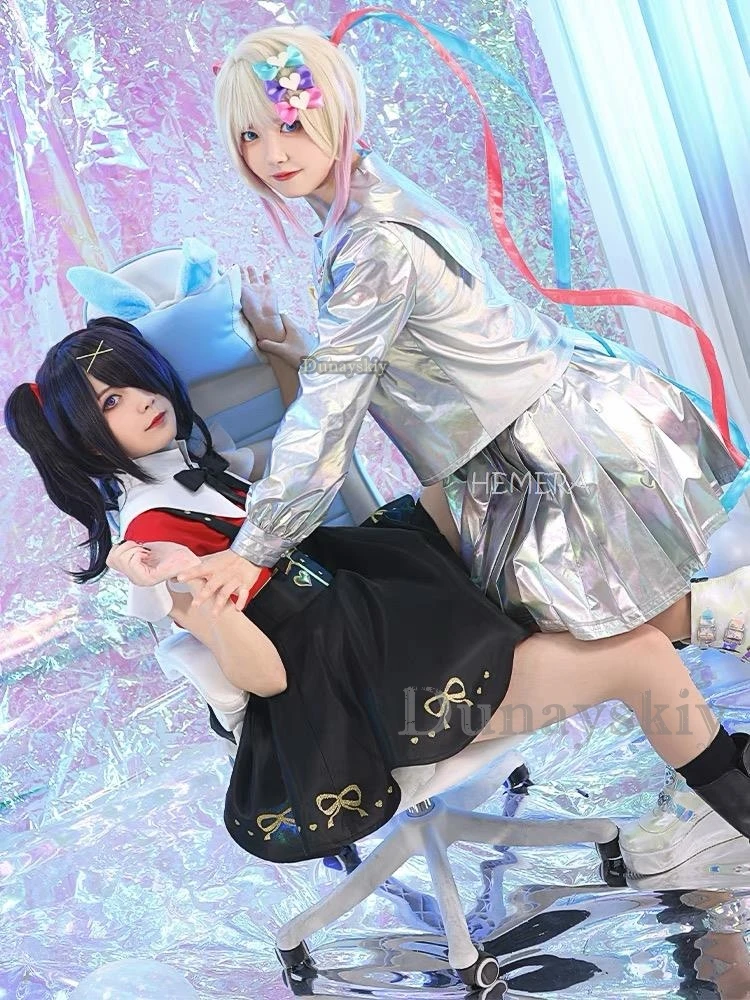 Game Needy Girl Overdose KAngel Cosplay Ame Lolita Costume Game NEEDY STREAMER OVERLOAD Cosplay KAngel Costume With Wig Set Gift