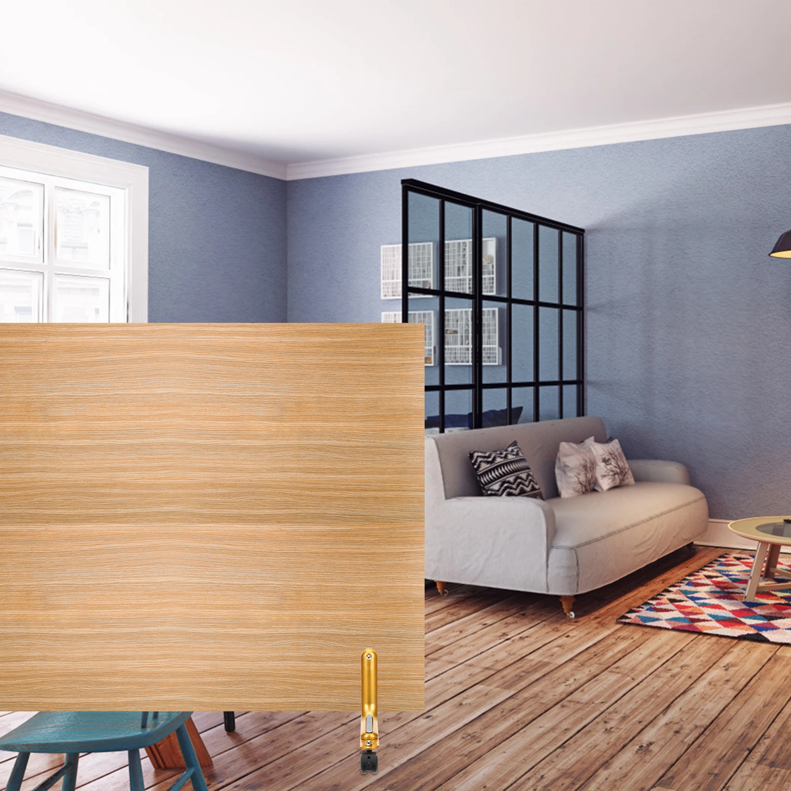 

Room Divider Stand Base Movable Thicken Golden Metal Wear Resistant Office Home Partition Support Divider