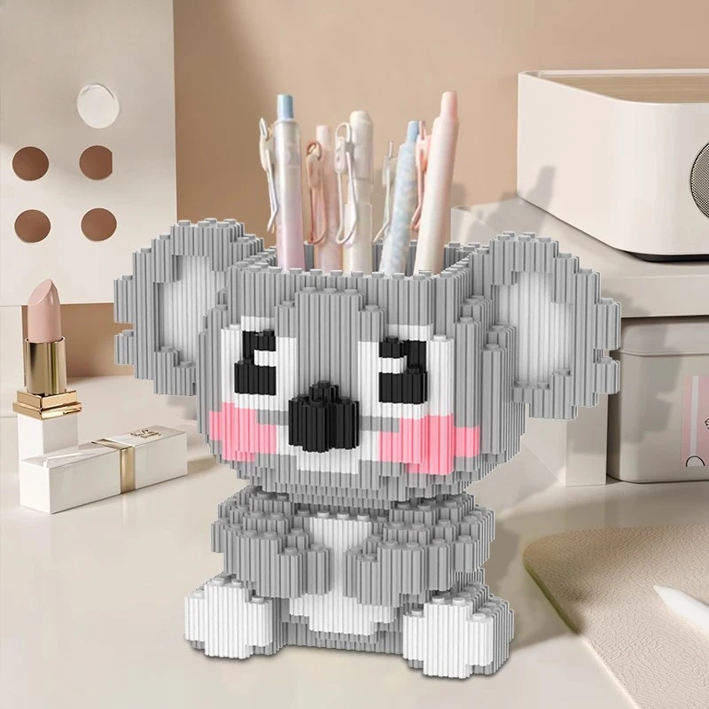 

Cute Koala Animal Building Blocks Toy Small Particle Bricks 3D Puzzle Assembly For Kids Children's Birthday Gifts Home Ornament