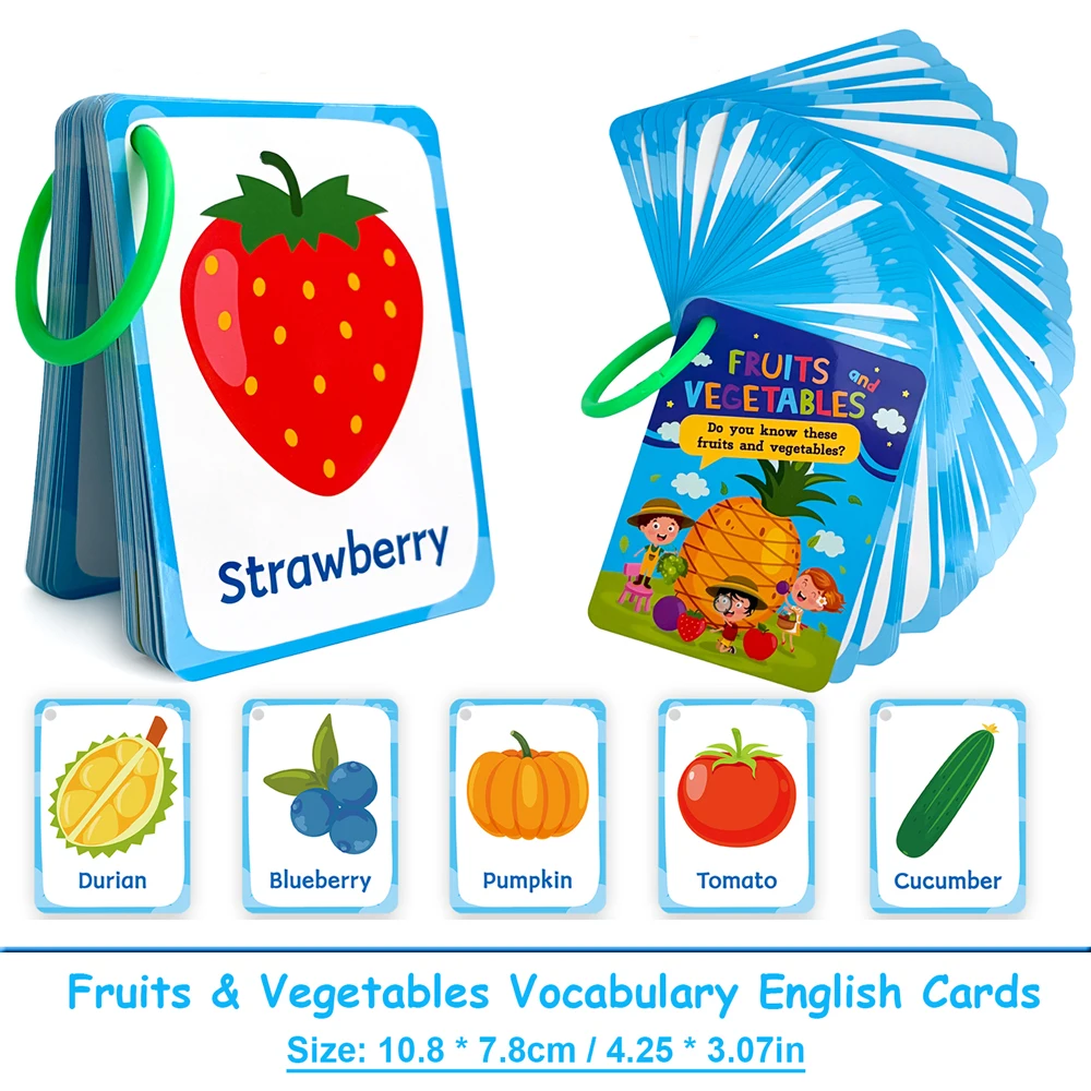 Baby Food Age - Fruits and Vegetables English Flashcards for