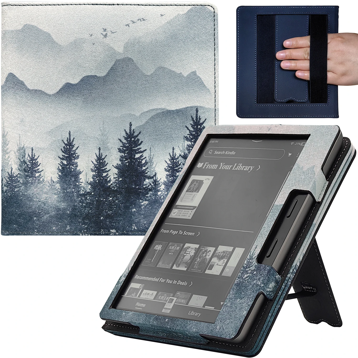 

Электронная сигарета Kindle Oasis с двойной ручкой и подставкой для 7-дюймового Kindle Oasis (10-е поколение, 2019 и 9-е поколение, 2017), автоматический режим сна и пробуждения