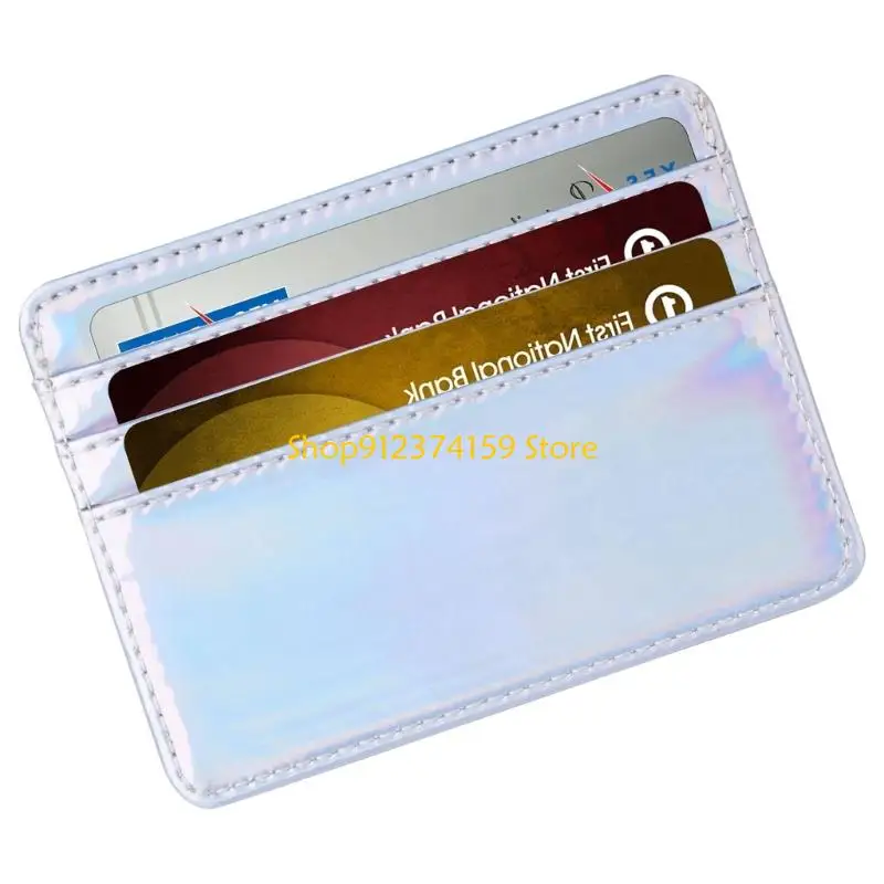 G5AE Leather Thin Wallet Minimalist Front Pocket Wallets Rfids Blocking Credit Card Holder with Window for Men Women