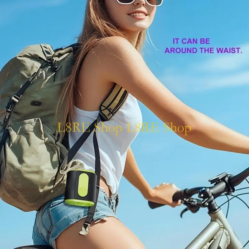 L8RE Quiet Clip On Fan USB Rechargeable 100 Speed Setting with 3600mAh Battery Suitable for Backpacking Cycling Home Use