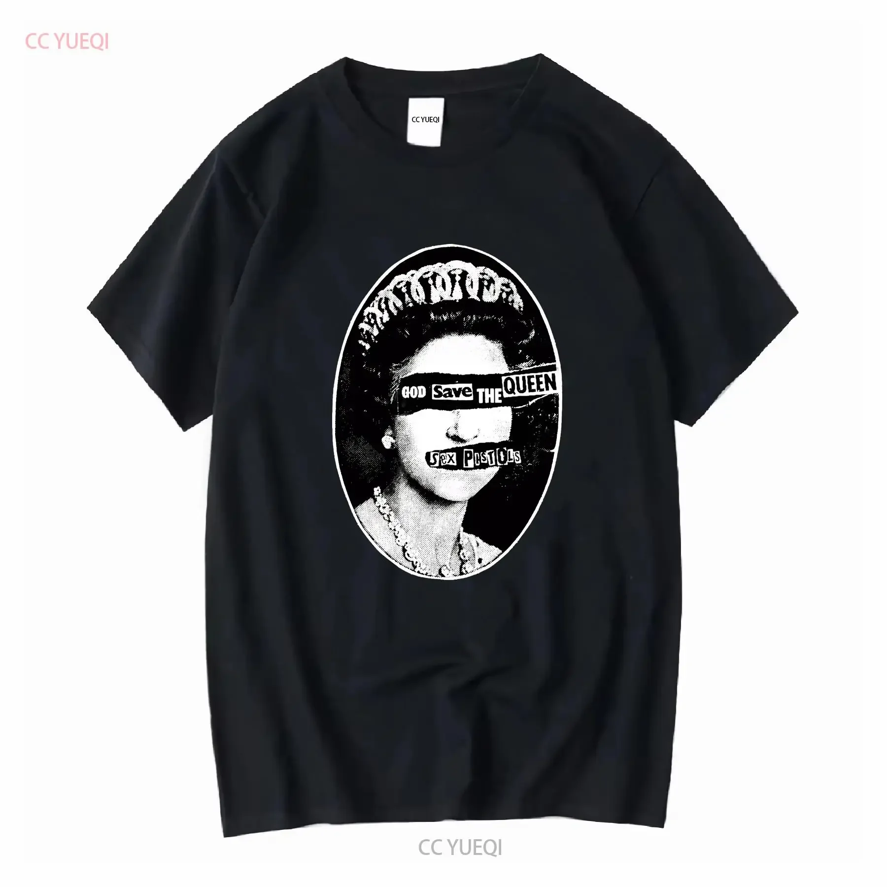 Sex Pistols God Save The Queen retro punk T shirt Size SMAL vintage Washed Versatile Comfortable Stylish Breathable fashion