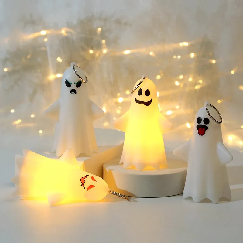 

Halloween LED Ghost Cute Hanging Lamp For Children's Gift Pumpkin Lantern Ghost Halloween Party Pendant Decor Children's Lanter