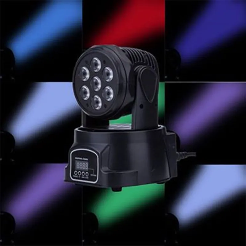 Imagem -04 - Mini Led Moving Head Light Ktv Disco Bar Clube Luz Efeito de Palco dj Light Show de Eventos 7x10w