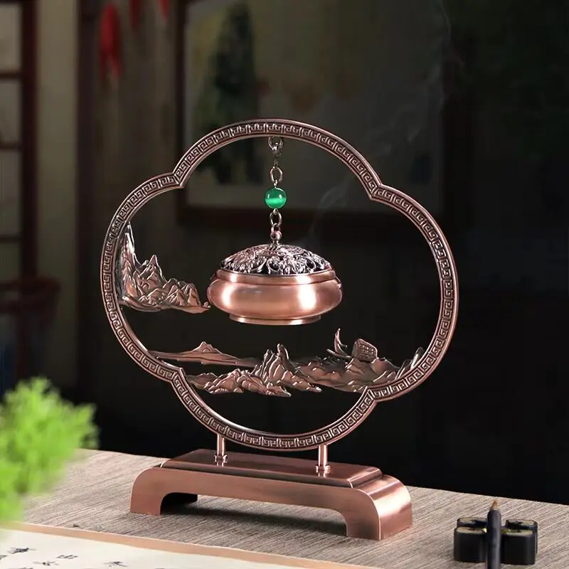 Decoration Metal Incense Burner Modern Chinese European Ceramic Incense Burner Luxury Aroma Soporte Incienso Home Fragrance