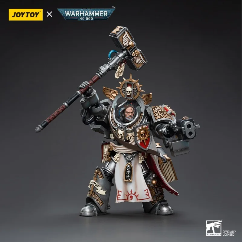 YTOY-Figurine d'action Warhammer 40K, chevaliers gris, grand maître Voldus, soldat militaire, modèle de jouet, cadeaux de collection, 1/18