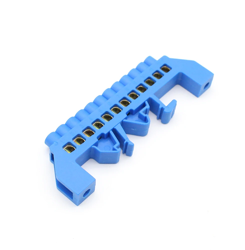 صفر خط التأريض بار 6X9 نوع الجسر دليل السكك الحديدية صندوق توزيع صفر خط التأريض بار 6X9 محطة الأسلاك المتوازية الأرض #6