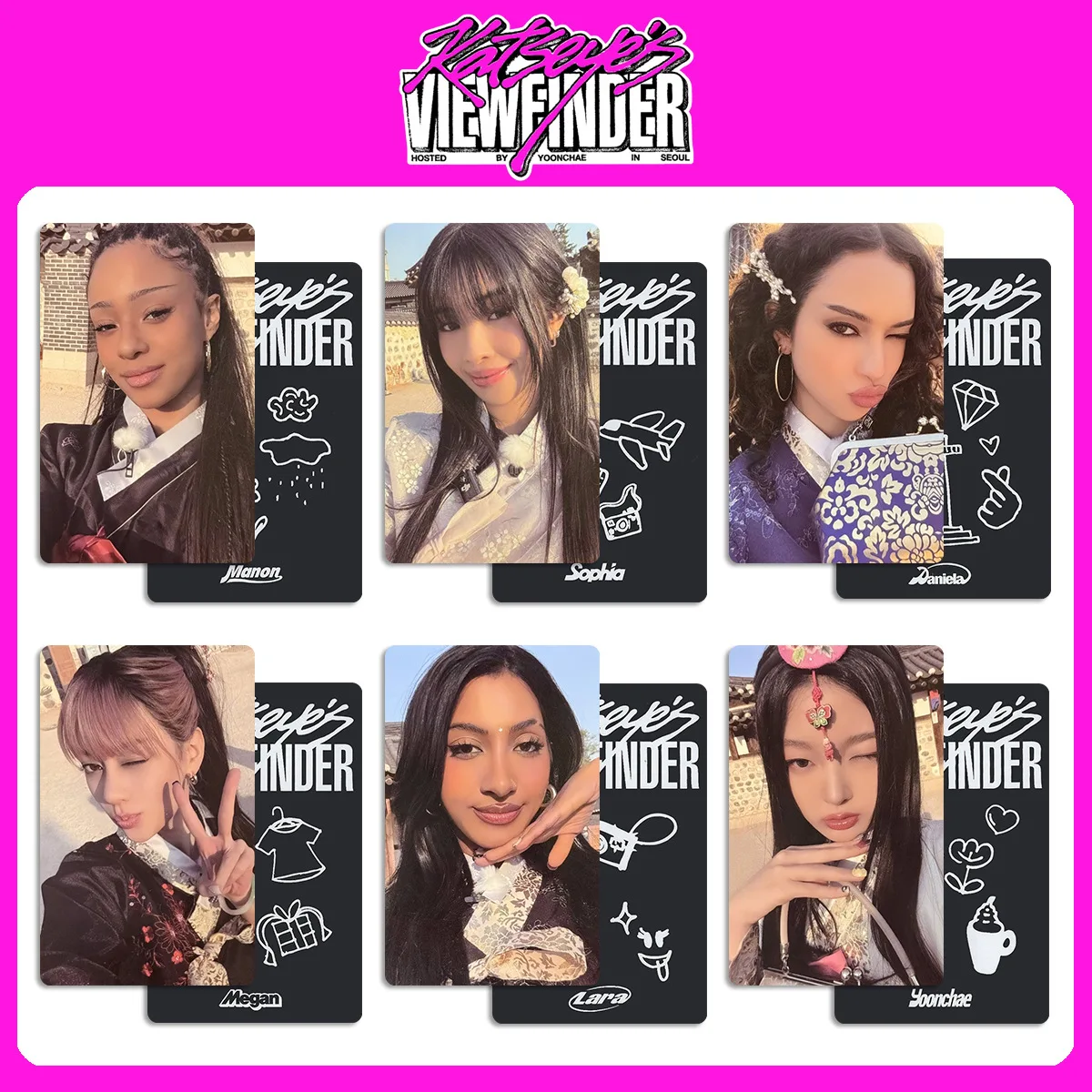 KPOP Korean Girl Group KATSEYE Cat Eye Surrounding View Finder IN SEOUL Small Card WVS Special Card View Finder Small Card