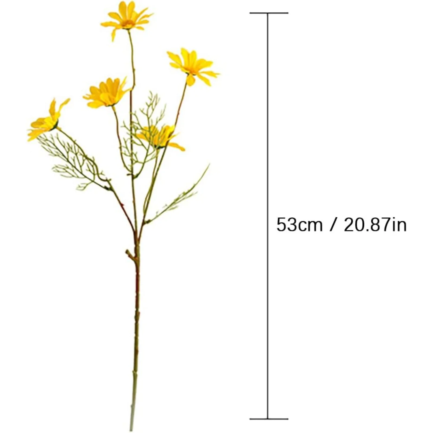 الزهور الاصطناعية الإقحوانات وهمية مقاومة للأشعة فوق البنفسجية في الهواء الطلق الزهور البرية الربيع الخضرة الشجيرات النباتات لحديقة فناء زهرية الزفاف Ce #3