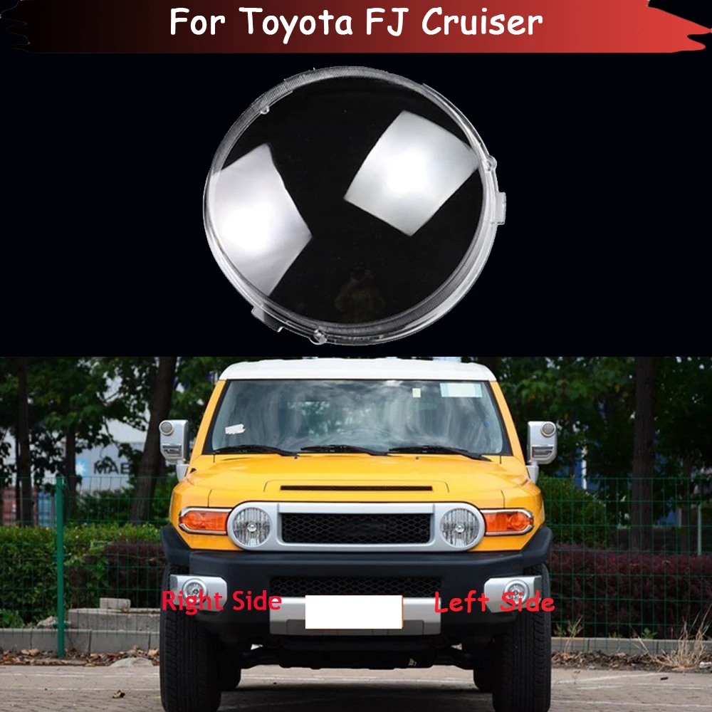 

For Toyota FJ Cruiser Front Headlight Cover Transparent Shade Lamp Headlamp Shell Plexiglass Replace Original Lampshade