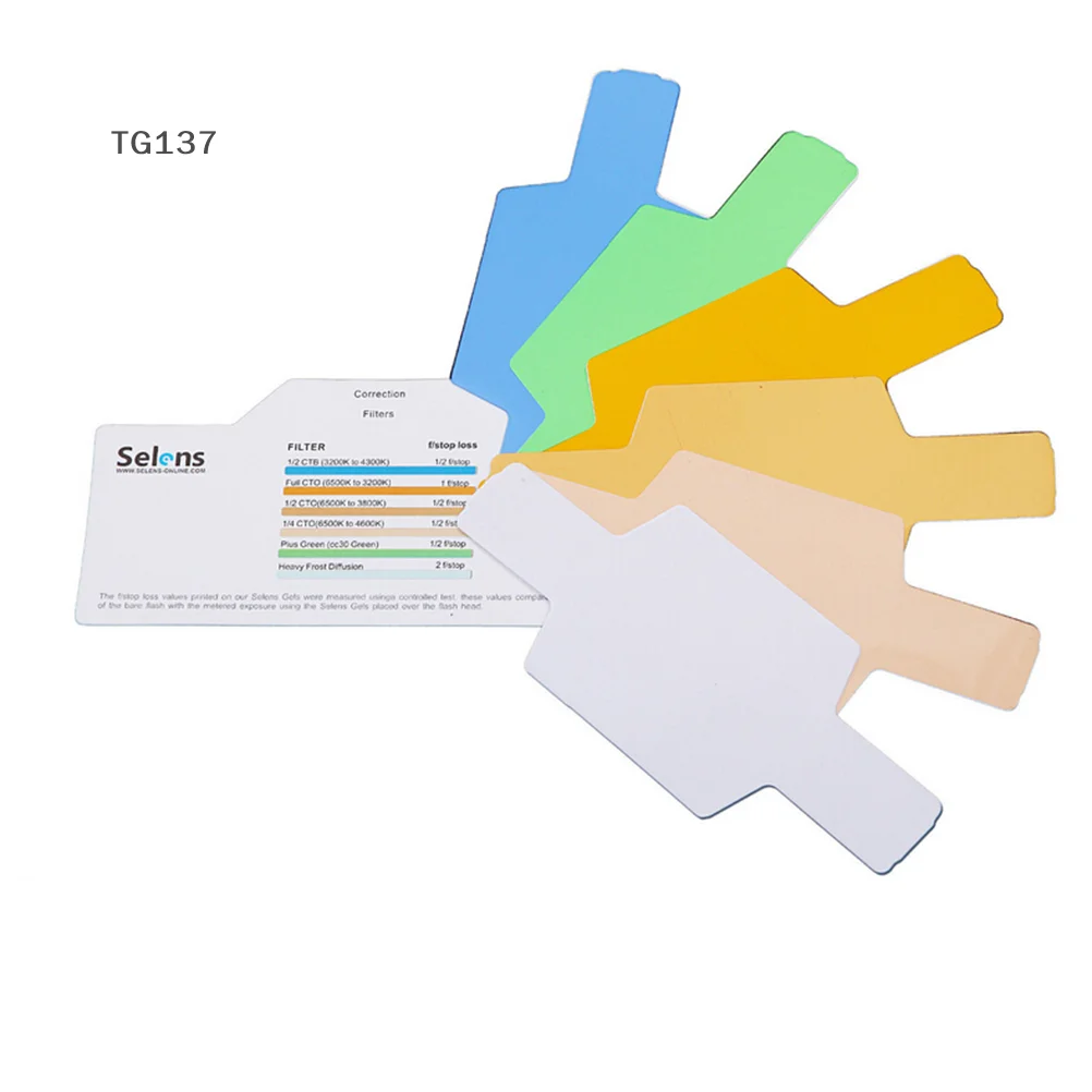 Selens 20pc SE-CG20 FLash/Speedlite/Speedlight Color Gels Filters