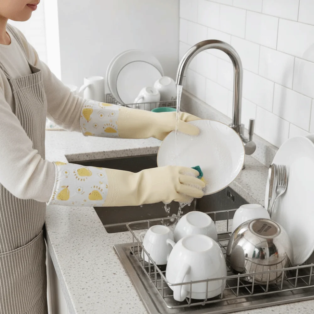 Thickened Reusable Dishwashing Gloves