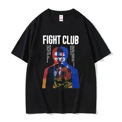 Limited Movie FIGHT CLUB Graphic Tee Shirt Men's Vintage Fashion High Quality T-shirt Casual Clothing Oversized Cotton T Shirts