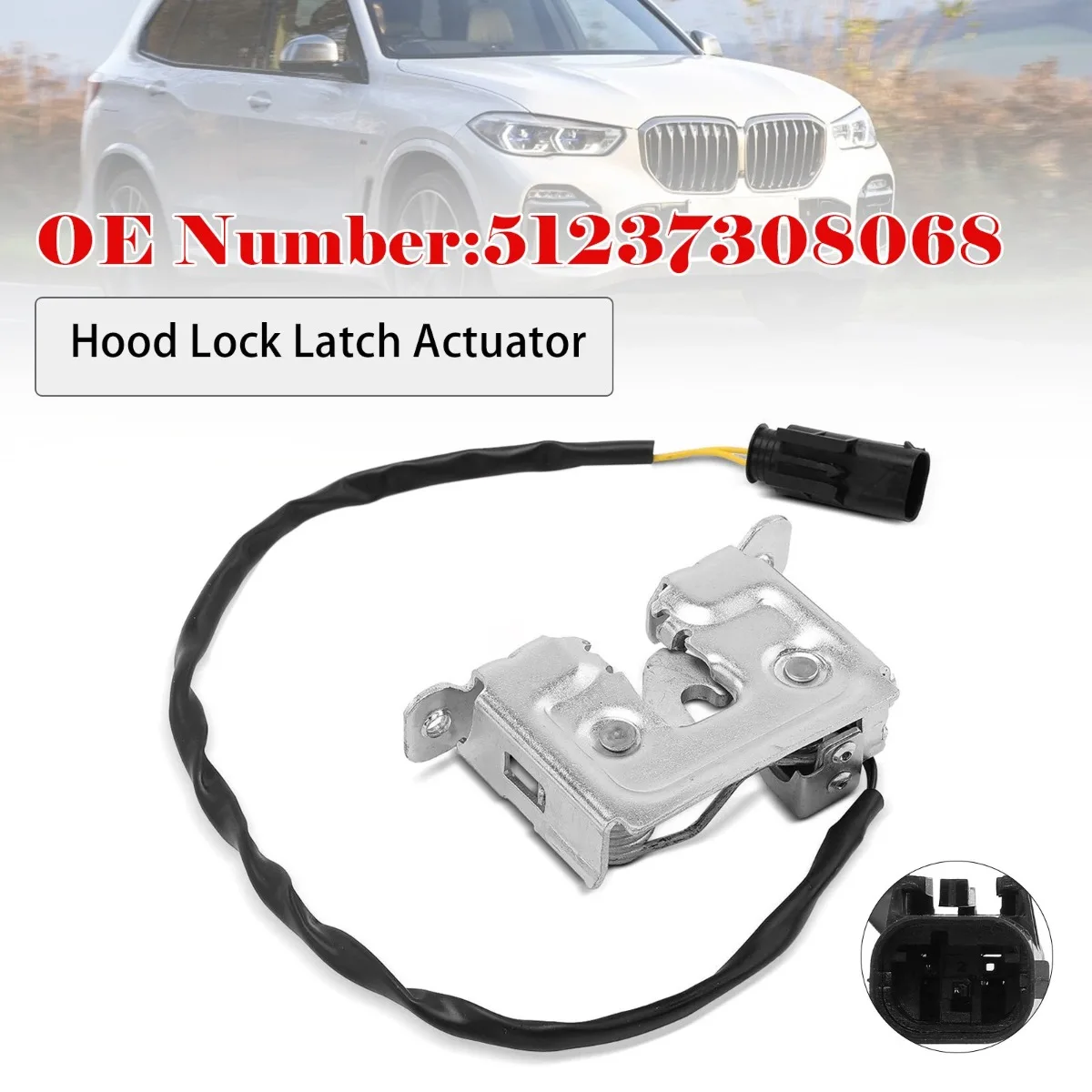 

Car Right Side Hood Latch Lock 51237308068 Replacement Accessories For BMW X5 2014-2018 F16 X6 2015 2016 207 2018