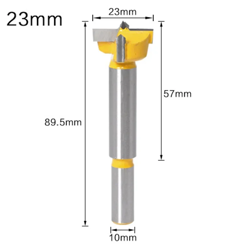 1PC 22mm-36mm Forstner Tips Woodworking Tools Hole Saw Cutter Hinge Boring Drill Bits Round Shank Tungsten Carbide Cutte