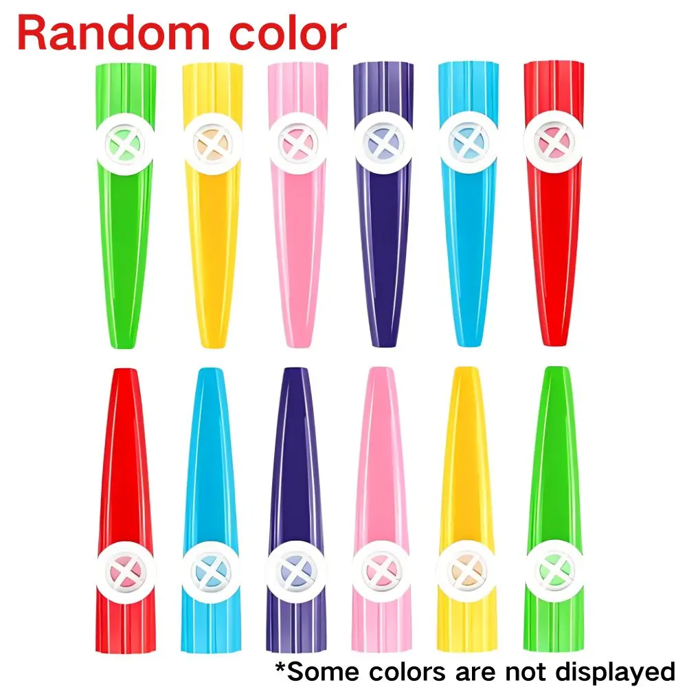 5/18 Stück 11,4 cm Kunststoff-Kazoo-Flöten, verschiedene Farben, tragbare Instrumente für Gitarren-, Ukulele-Begleitung, Partygeschenke YMY – Detail 3