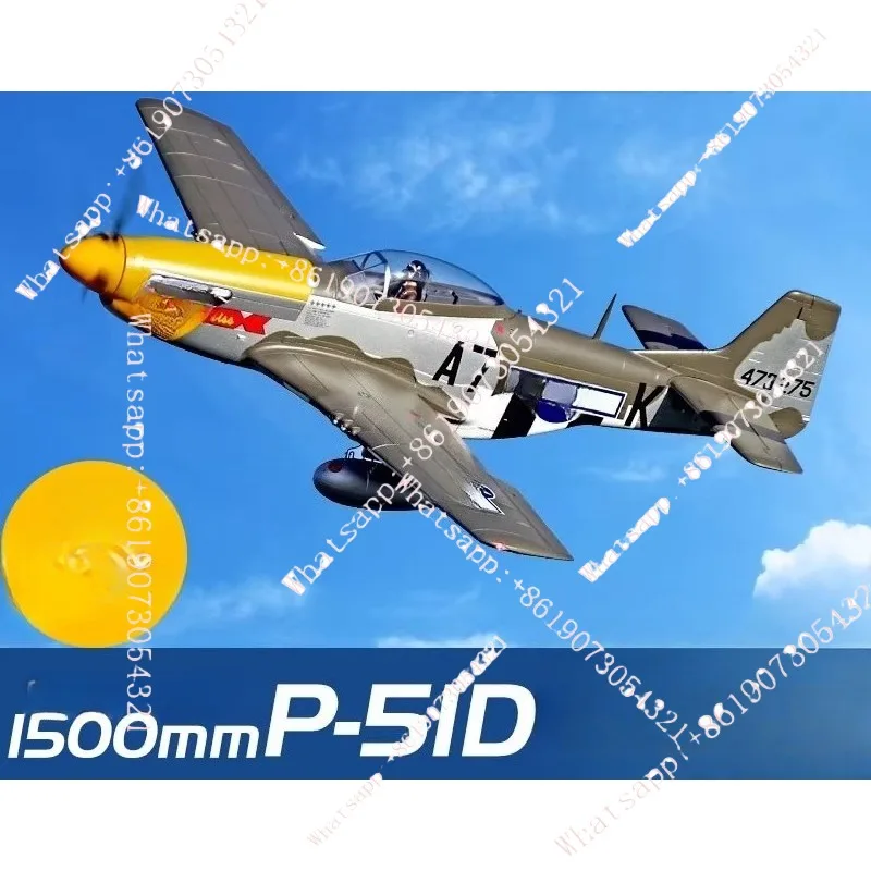 

1500mmP-51D Mustang World War II Classic Aircraft Like True Assembled Electric Remote Control Model Fixed Wing